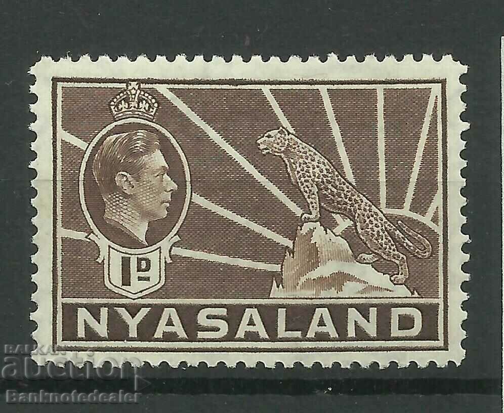 Nyasaland 1938 Sg 131, 1d Brown, LMM