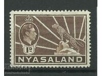 Nyasaland 1938 Sg 131, 1d Brown, LMM