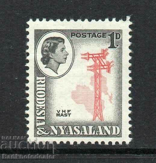 Rhodesia & Nyasaland - 1959-62, 1d Carmine & Black (sg19) Mi