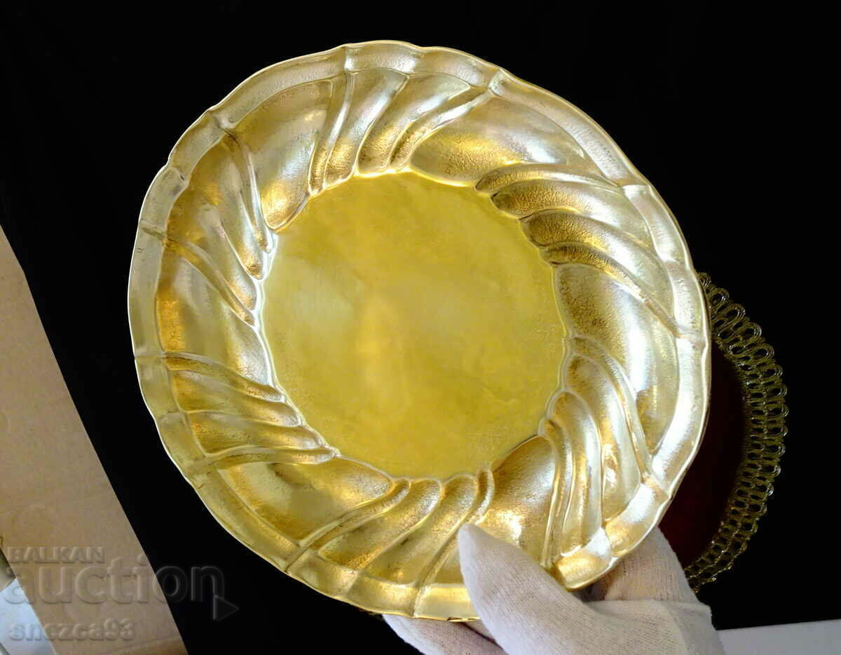 Solid bronze fruit bowl, serving dish, baking. - 5 Solid bronze fruit bowl, serving dish, baking. - 5