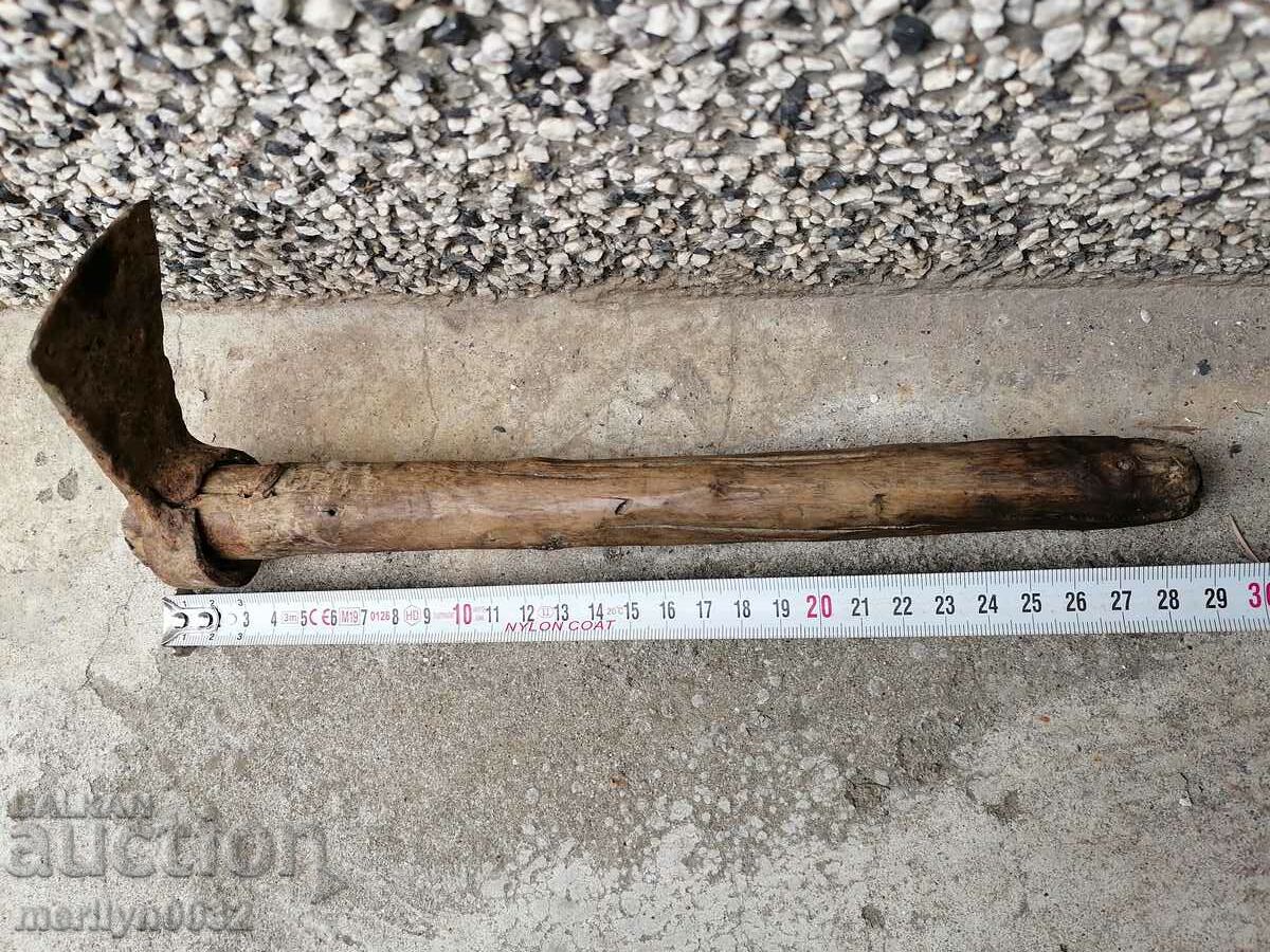 Chapa agricultural tool hoe wrought iron primitive - 5 Chapa agricultural tool hoe wrought iron primitive - 5