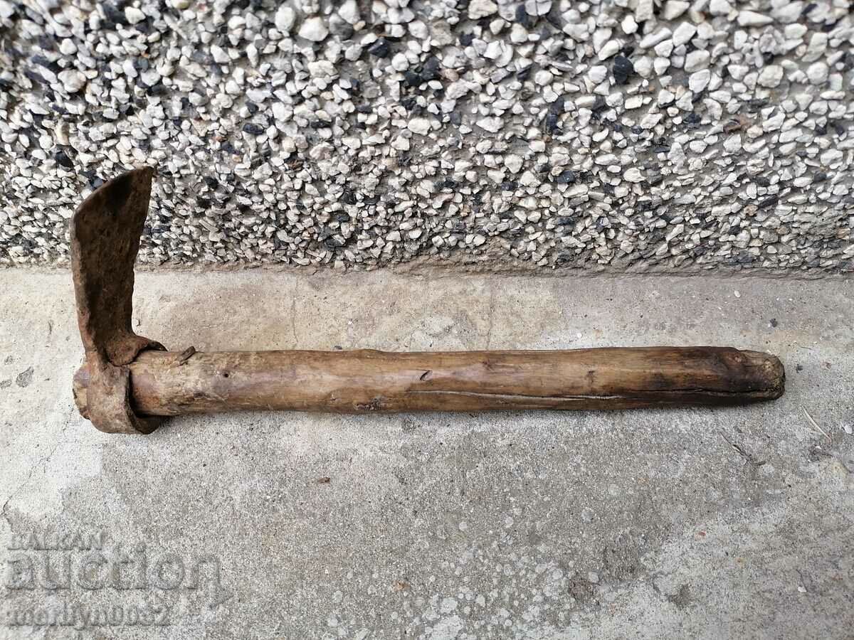 Чапа земеделски инструмент мотика ковано желязо примитив