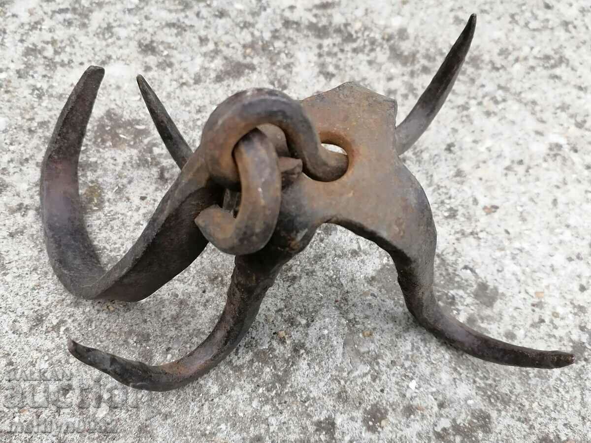 Auction Old forged hook for dredging, hook, anchor Auction Old forged hook for dredging, hook, anchor