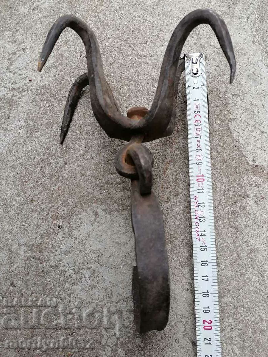 Old forged hook for dredging, hook, anchor - 5 Old forged hook for dredging, hook, anchor - 5