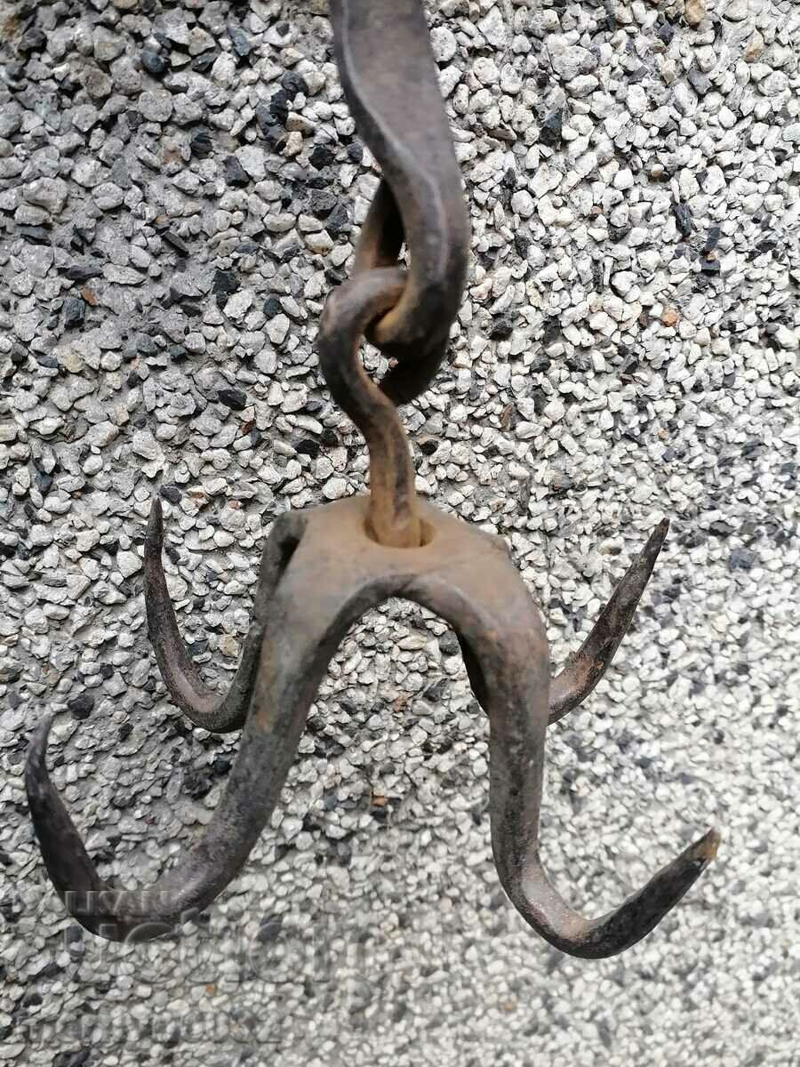 Old forged hook for dredging, hook, anchor - 7 Old forged hook for dredging, hook, anchor - 7