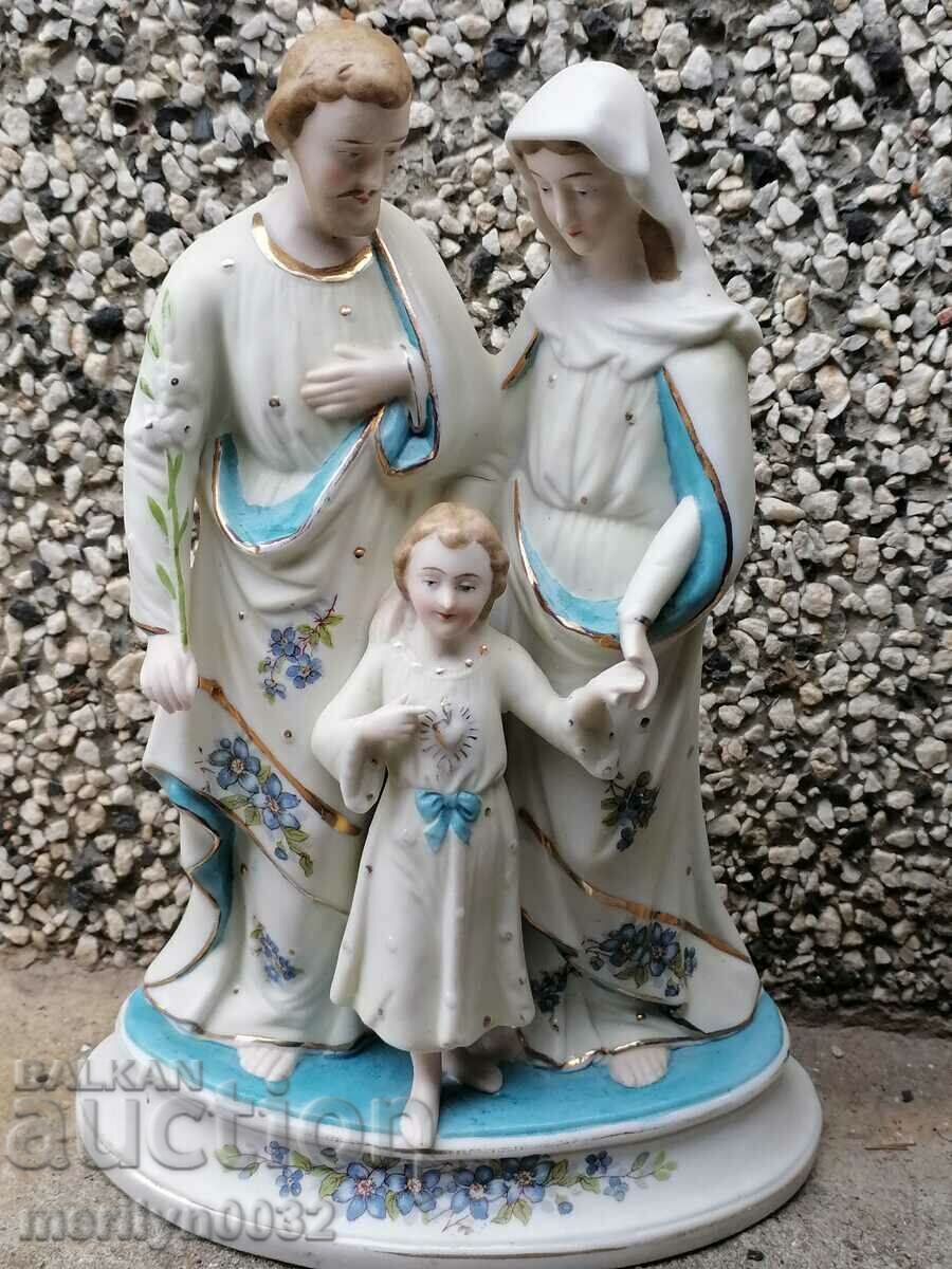 Virgin Mary Joseph Jesus figures figure figurine porcelain