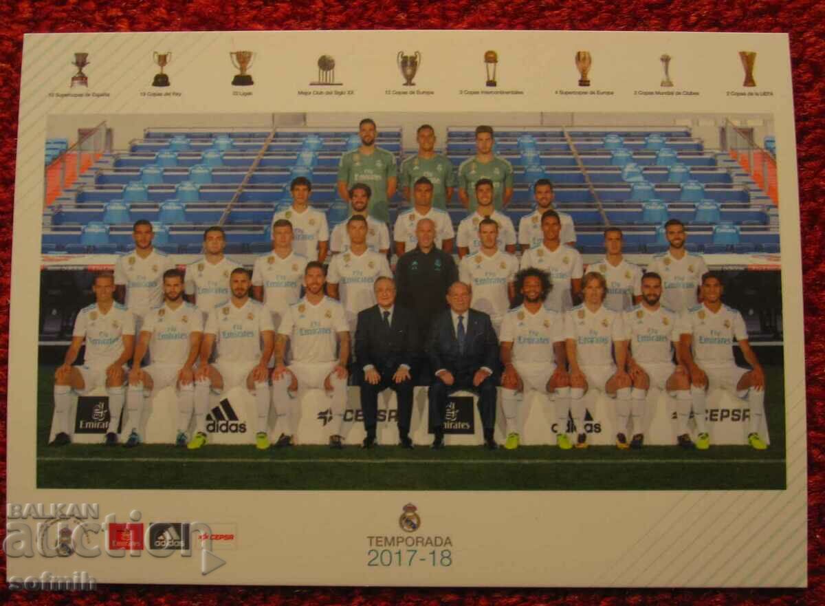 football card Real Madrid 17/18