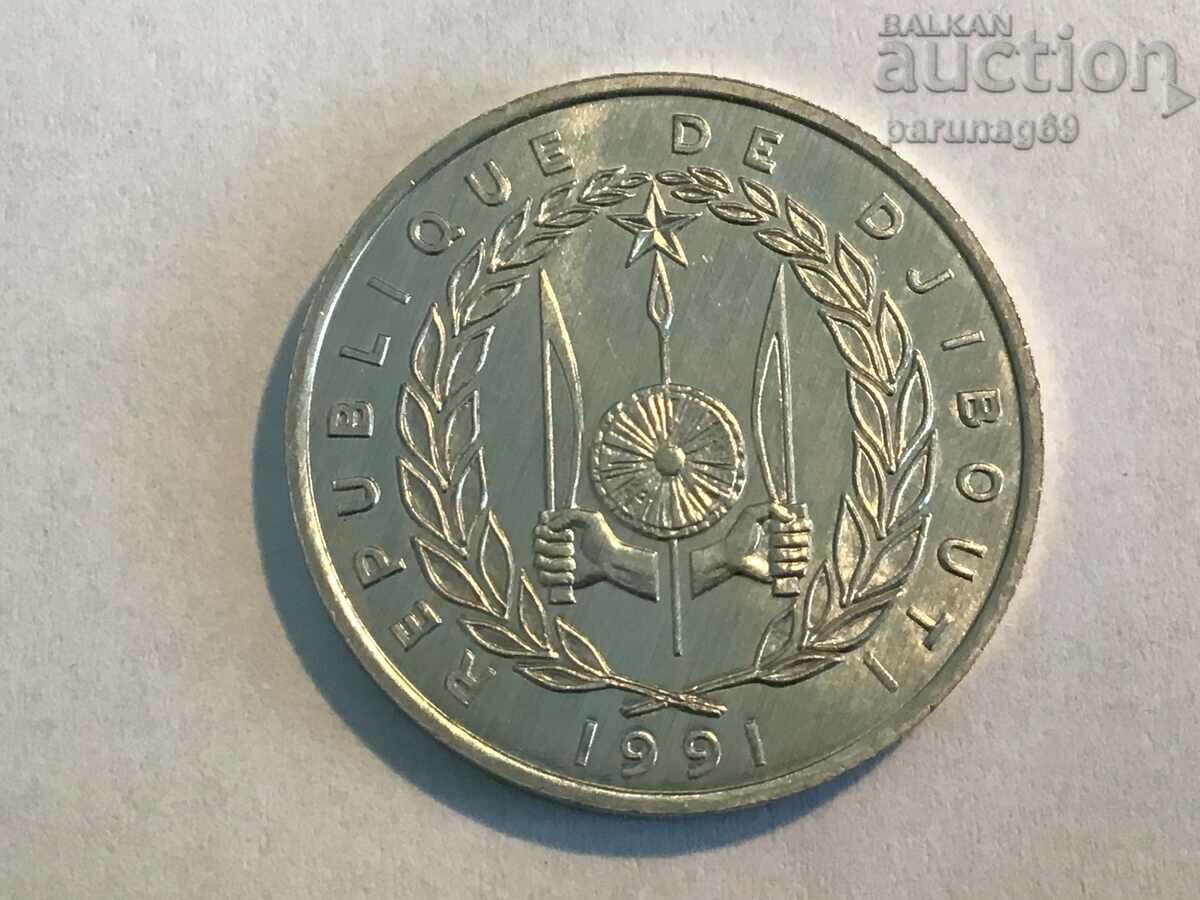 Djibouti 5 francs 1991 year (BS)