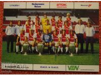 cartonaș de fotbal Ajax 82/83 copie