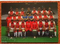 cartonaș de fotbal Ajax 80/81 copie
