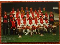football card Ajax 76/77 copy