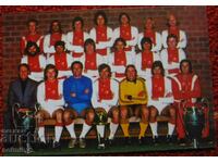 cartonaș de fotbal Ajax 75/76 copie
