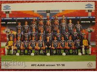 football card Ajax 97/98 original