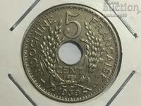 French Indochina 5 cents 1939 (BS)