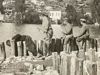 Soldiers fishermen Lake Ohrid 1917