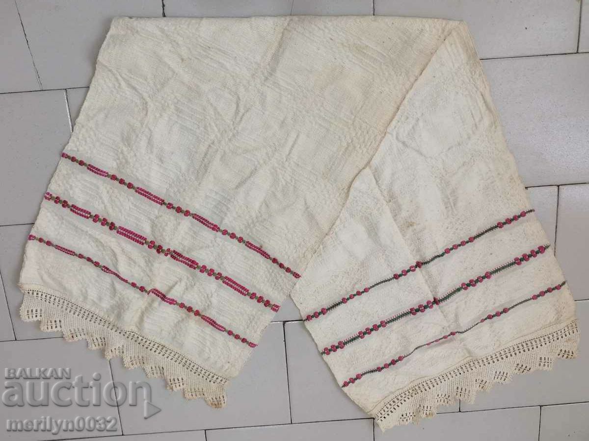 Old woolen cloth with lace, knitting, embroidery with embroidery with price 45.00 BGN | € 23.01 Old woolen cloth with lace, knitting, embroidery with embroidery with price 45.00 BGN | € 23.01