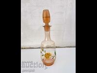 Vintage glass carafe for liqueur / whiskey / brandy. №2234