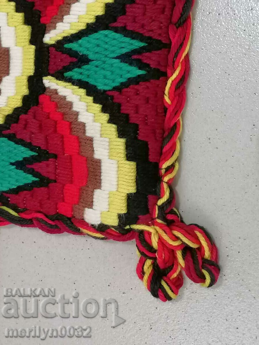 Auction Old woven pillow case Auction Old woven pillow case
