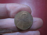 1 цент САЩ 2012 год