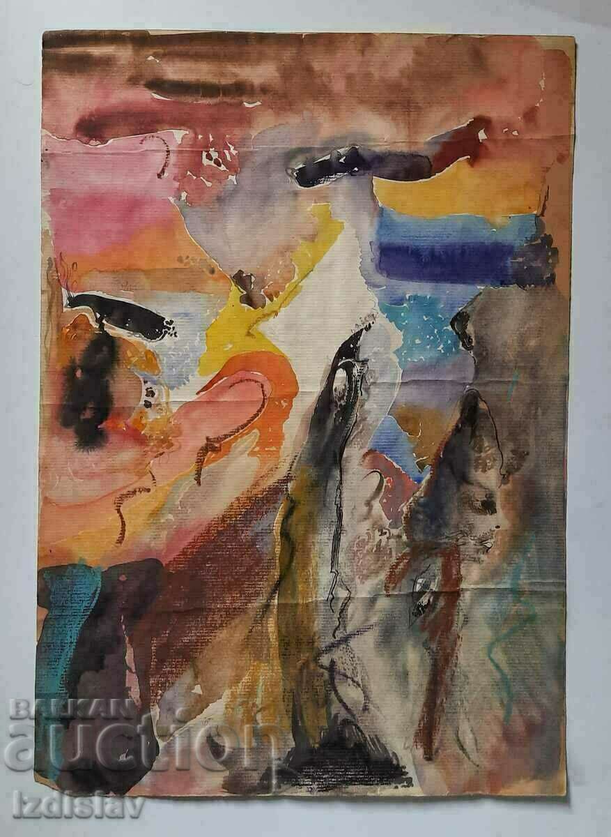 Licitație Acuarelă pe hârtie de artistul Petko Petkov Licitație Acuarelă pe hârtie de artistul Petko Petkov