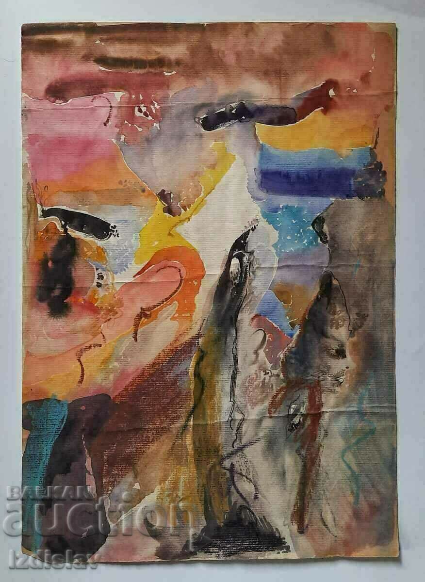 Watercolor on paper by the artist Petko Petkov Watercolor on paper by the artist Petko Petkov