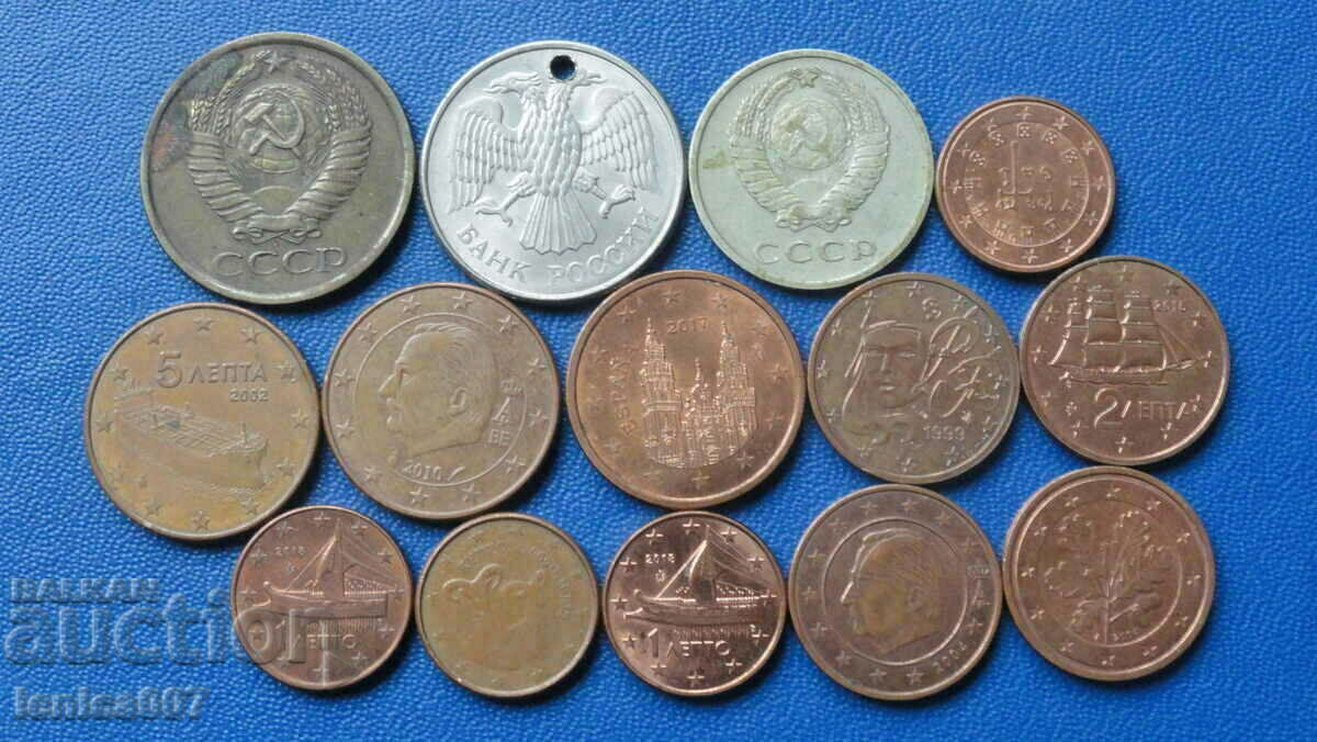 Coins (14 pieces) with price 3.60 BGN | € 1.84 Coins (14 pieces) with price 3.60 BGN | € 1.84