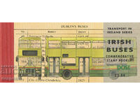 1993. Irlanda. Transport - autobuze istorice. Carnet.