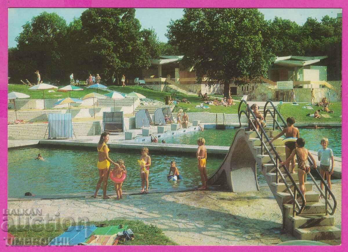 275057 / ЗЛАТНИ ПЯСЪЦИ новият Минерален басейн 1973 картичка