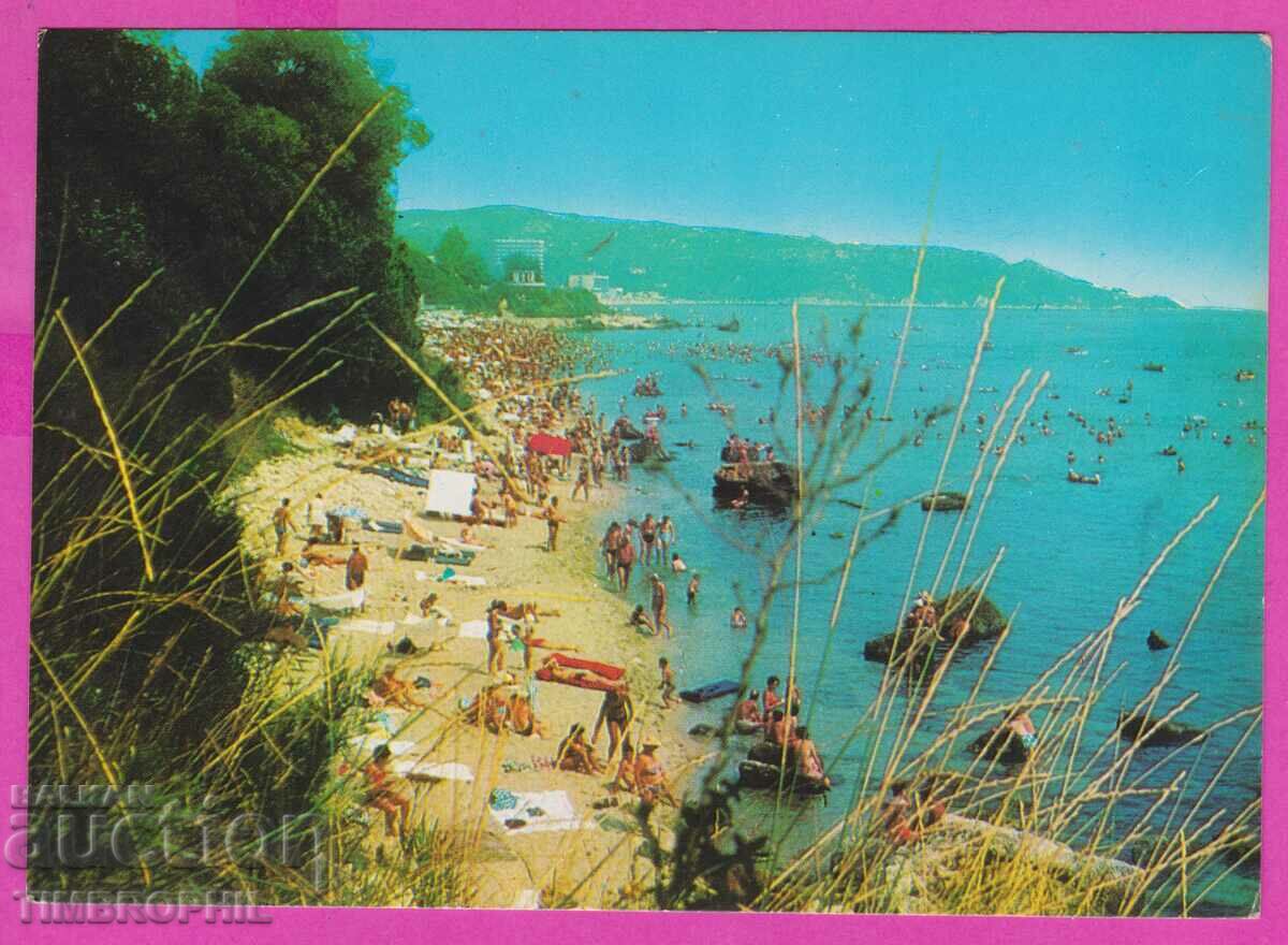 273903 / Resort FRIENDSHIP The beach 1974 card Bulgaria