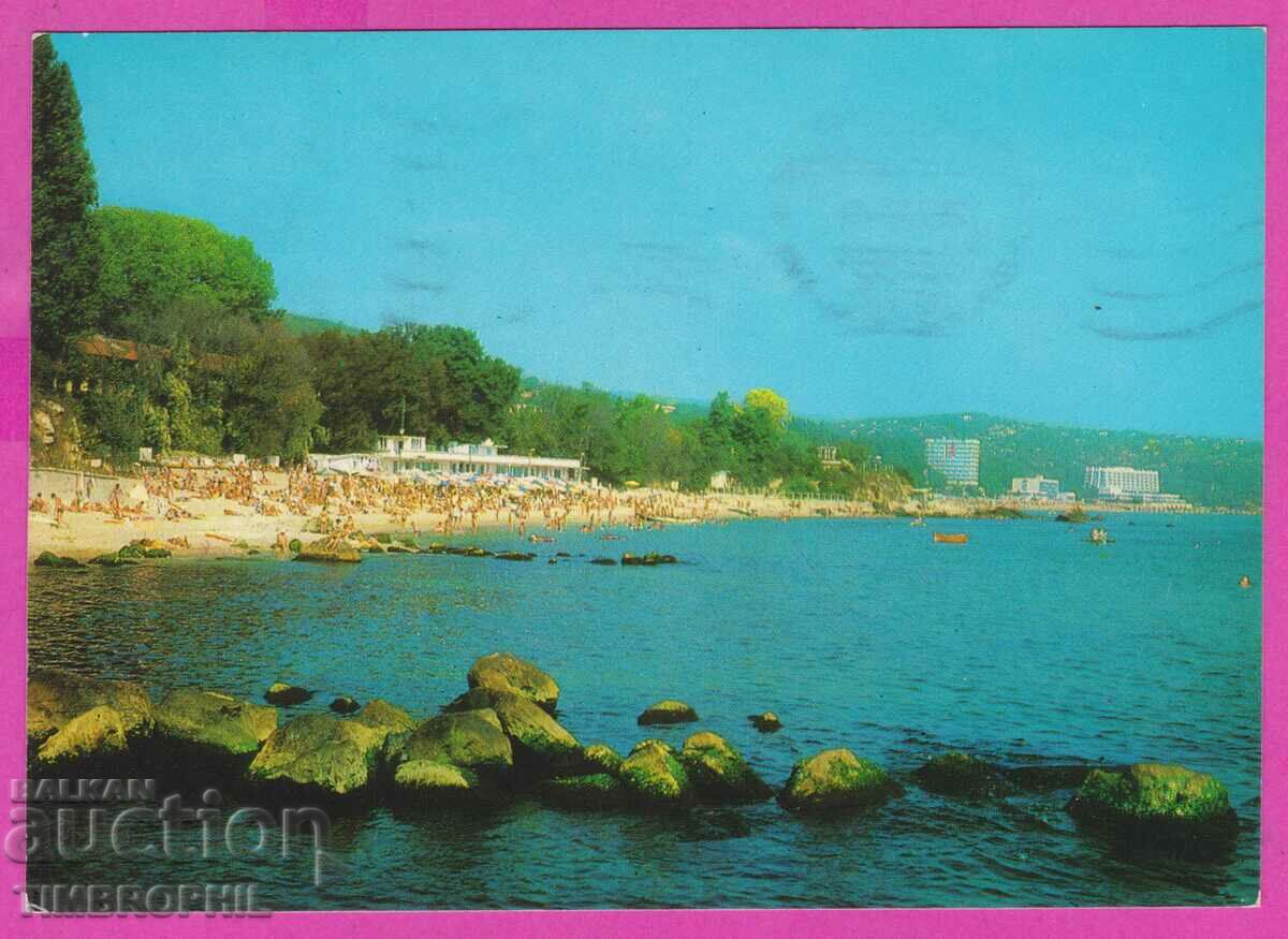 Auction  273909 / Resort FRIENDSHIP beach 1984 Bulgaria card