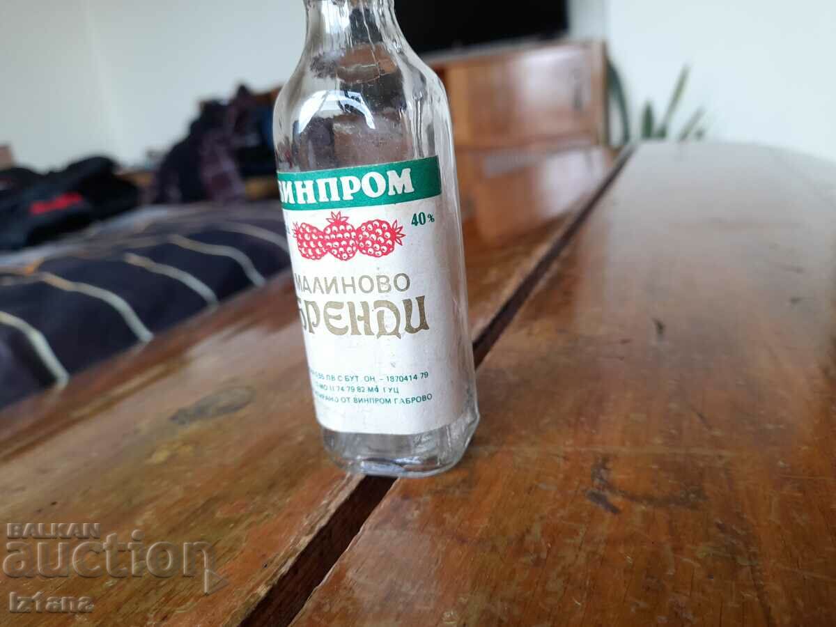 Auction  Old bottle of Malinovo brandy