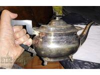 Silver-plated English teapot, coffee pot