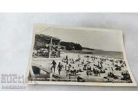 Пощенска картичка Варна Изглед на Морските бани