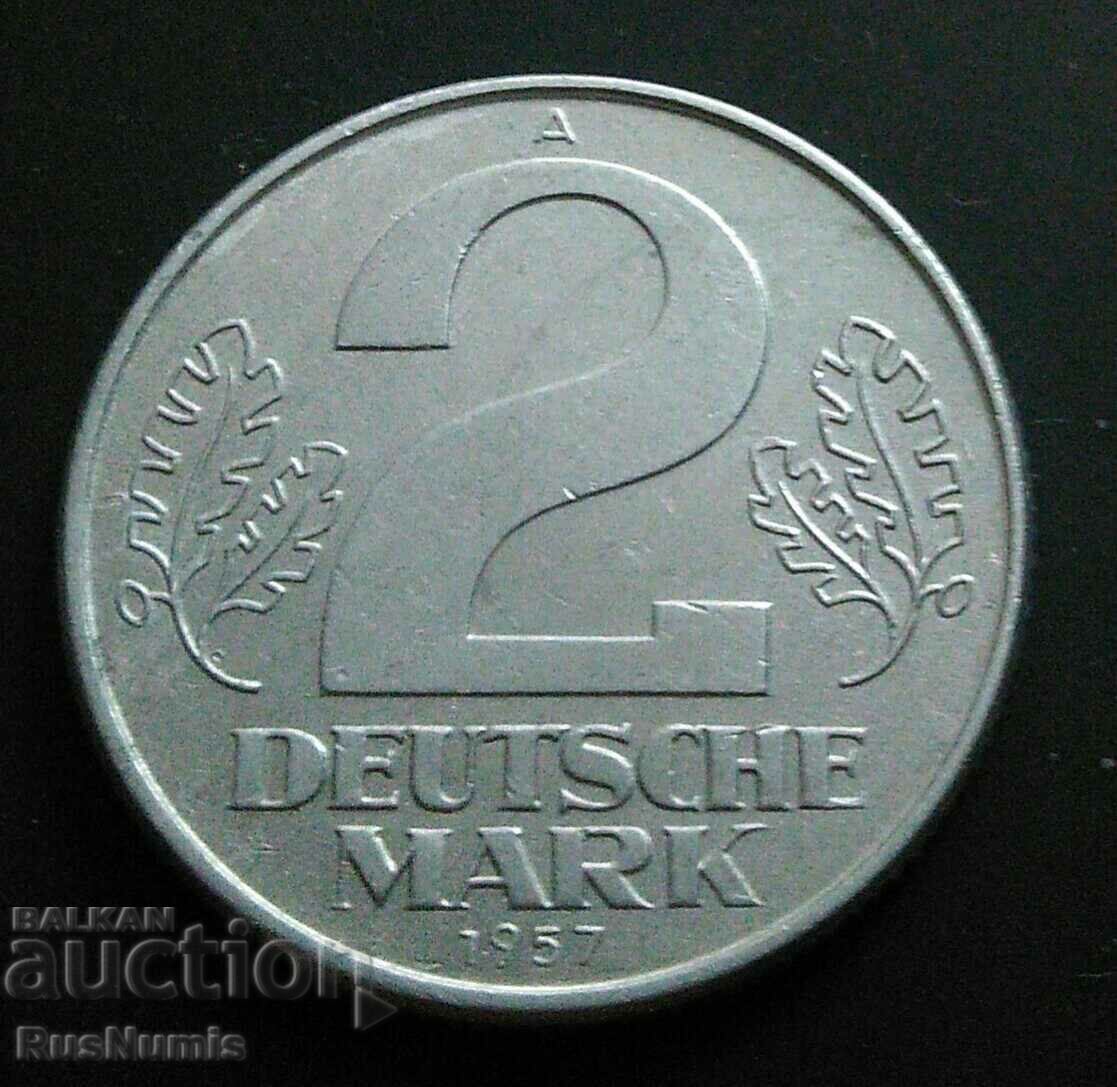ГДР. 2 марки 1957 г.