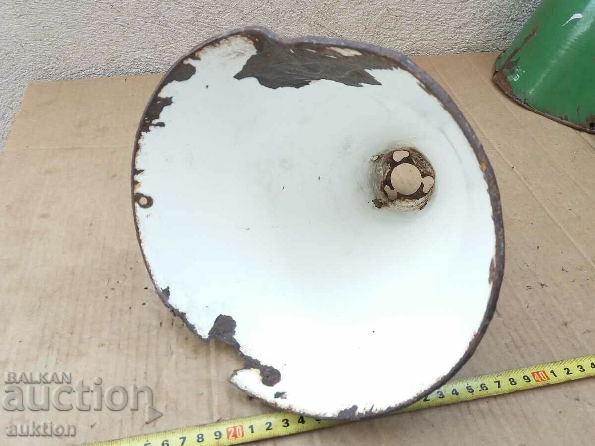 ENAMELED SOC. LAMP, LAMPION VINTAGE CHANDELIERS with price 7.89 BGN | € 4.03