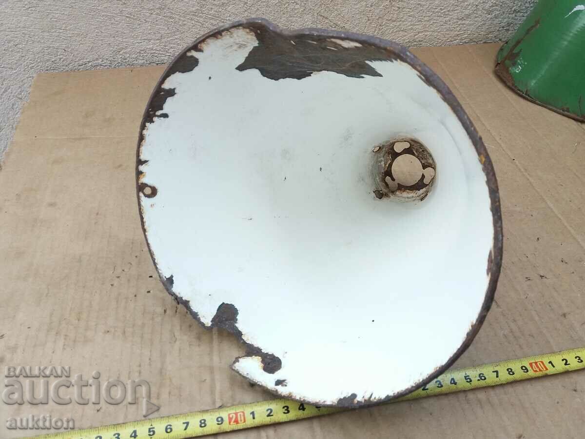 Auction  ENAMELED SOC. LAMP, LAMPION VINTAGE CHANDELIERS