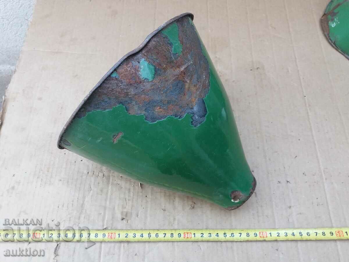 ENAMELED SOC. LAMP, LAMPION VINTAGE CHANDELIERS - 5