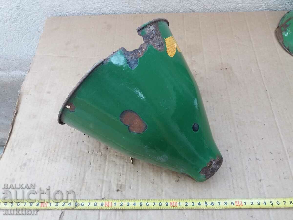 ENAMELED SOC. LAMP, LAMPION VINTAGE CHANDELIERS - 6