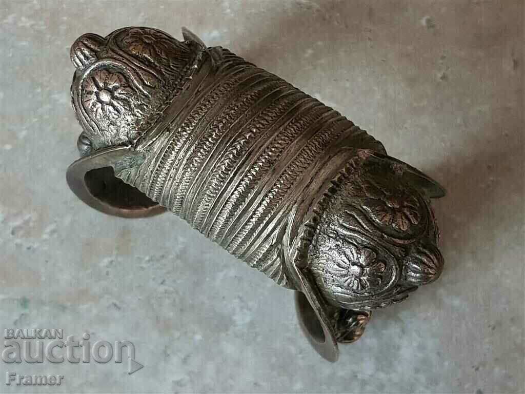 Huge Revival silver 1860 bracelet slingshot preserved - 7