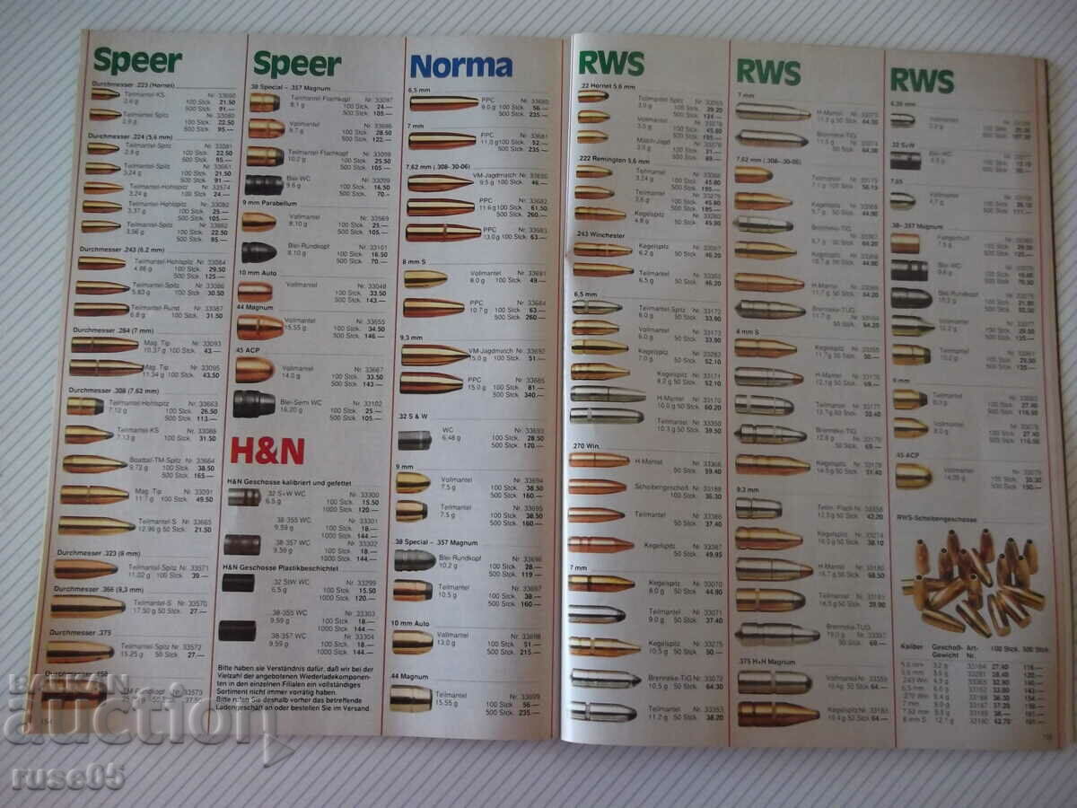 The book "Eduard Kettner - Waffenkatalog 1991/92" - 170 pages. - 6 The book "Eduard Kettner - Waffenkatalog 1991/92" - 170 pages. - 6