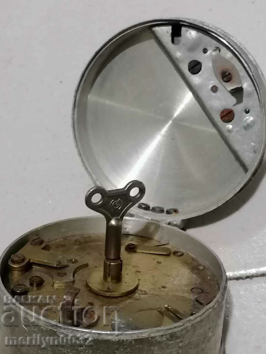 Ceas de ceas german cu cheie de bobinare WW2 Wehrmacht