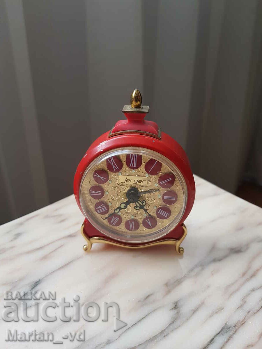 Old alarm clock Jerger west germany - 5