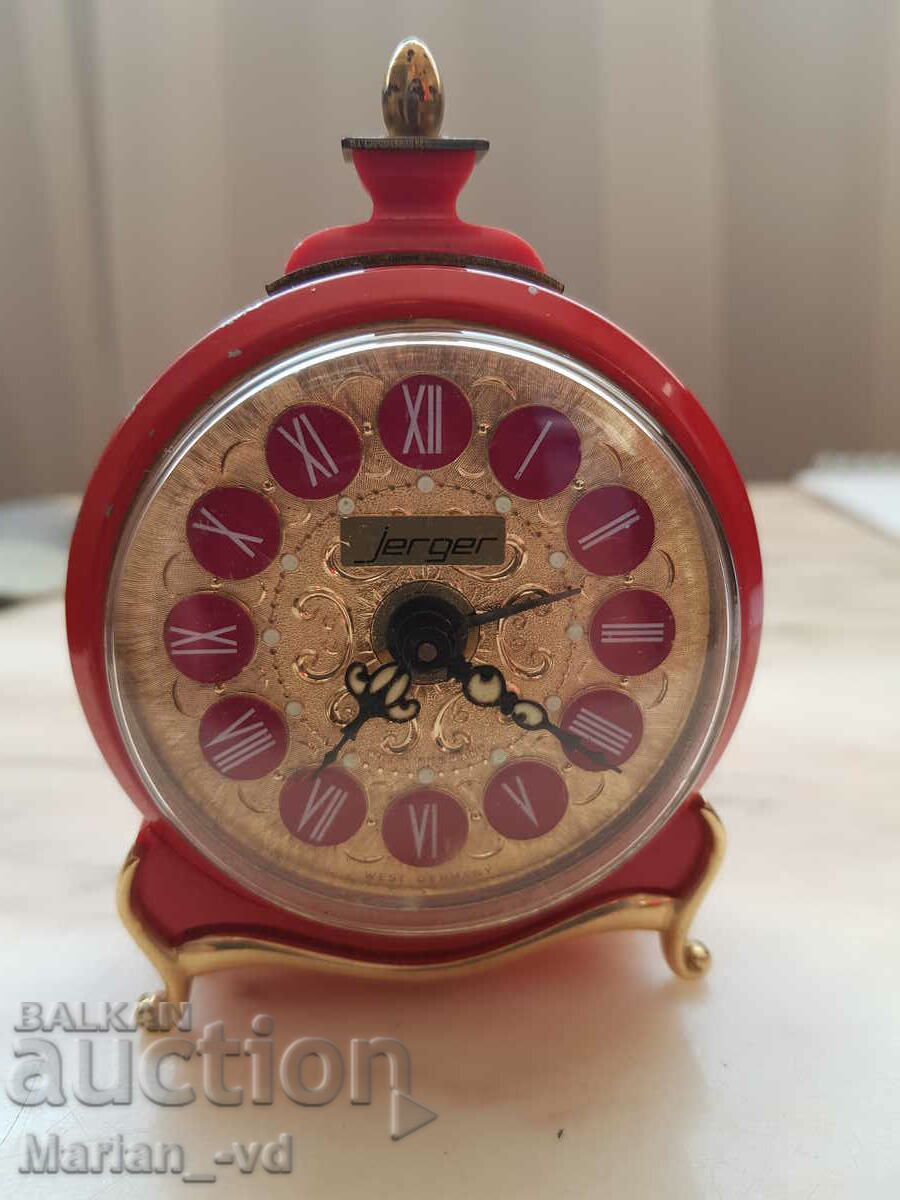 Old alarm clock Jerger west germany