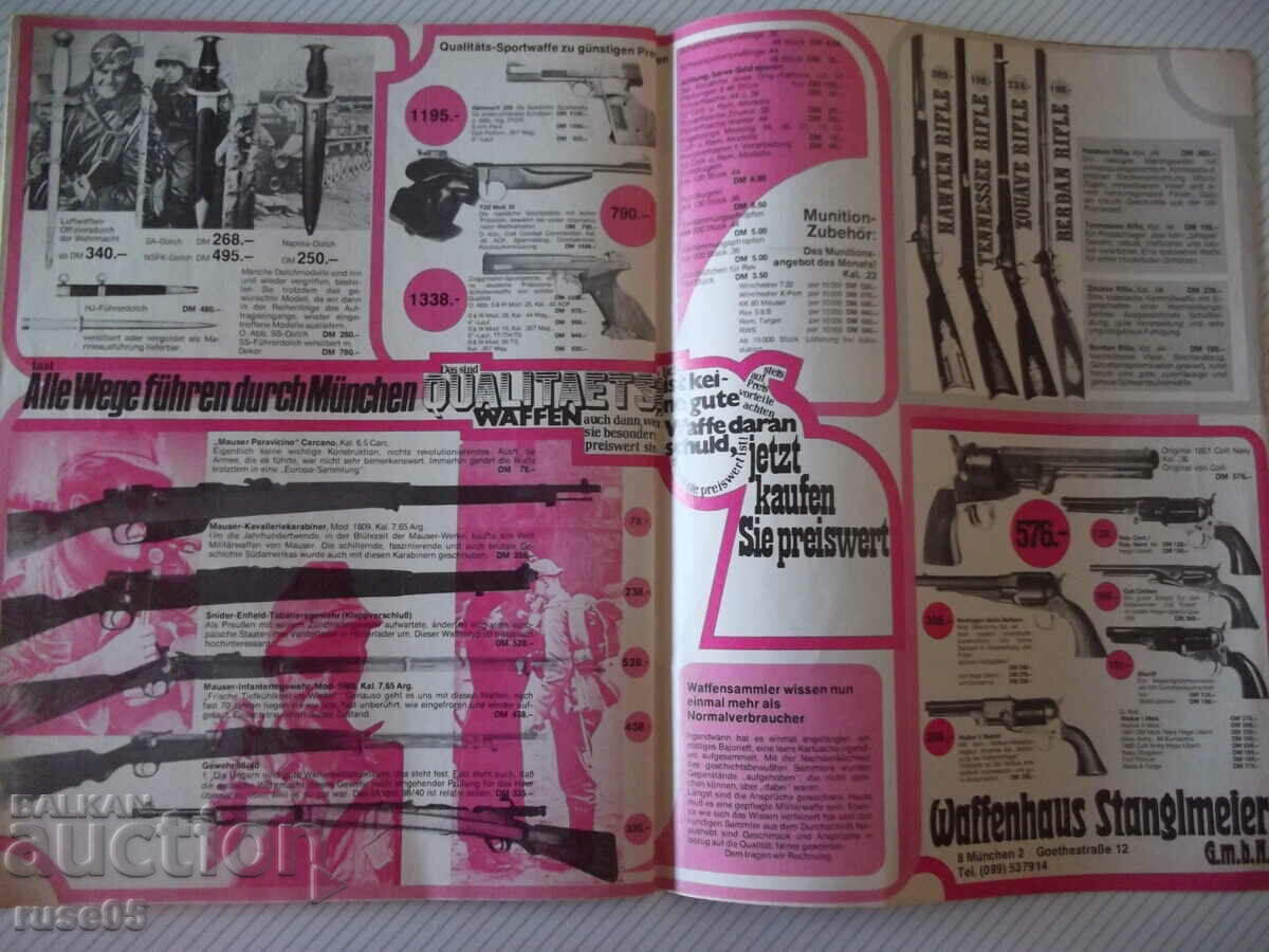 The book "DWJ - Deutsches Waffen Journal - 1975." - 112 pages. - 6 The book "DWJ - Deutsches Waffen Journal - 1975." - 112 pages. - 6