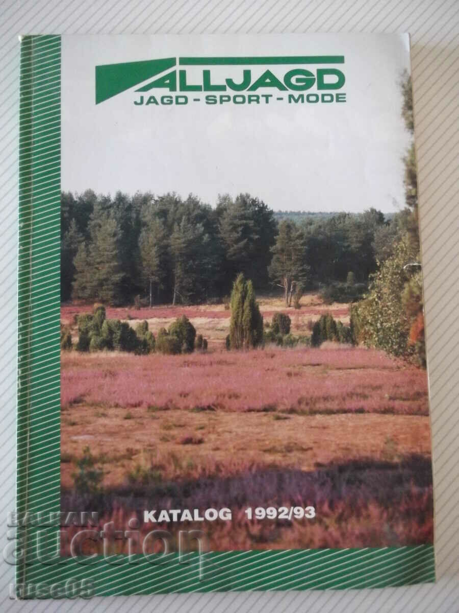 Βιβλίο "ALLJAGD - ΚΑΤΑΛΟΓΟΣ 1992/93" - 278 σελίδες.