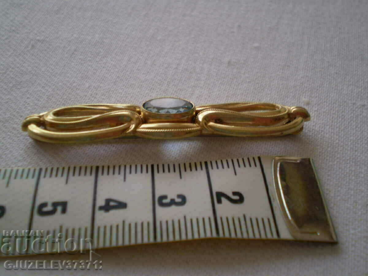 brooch - Art Deco - Germany 30s Antique blue stone with price 129.00 BGN | € 65.96