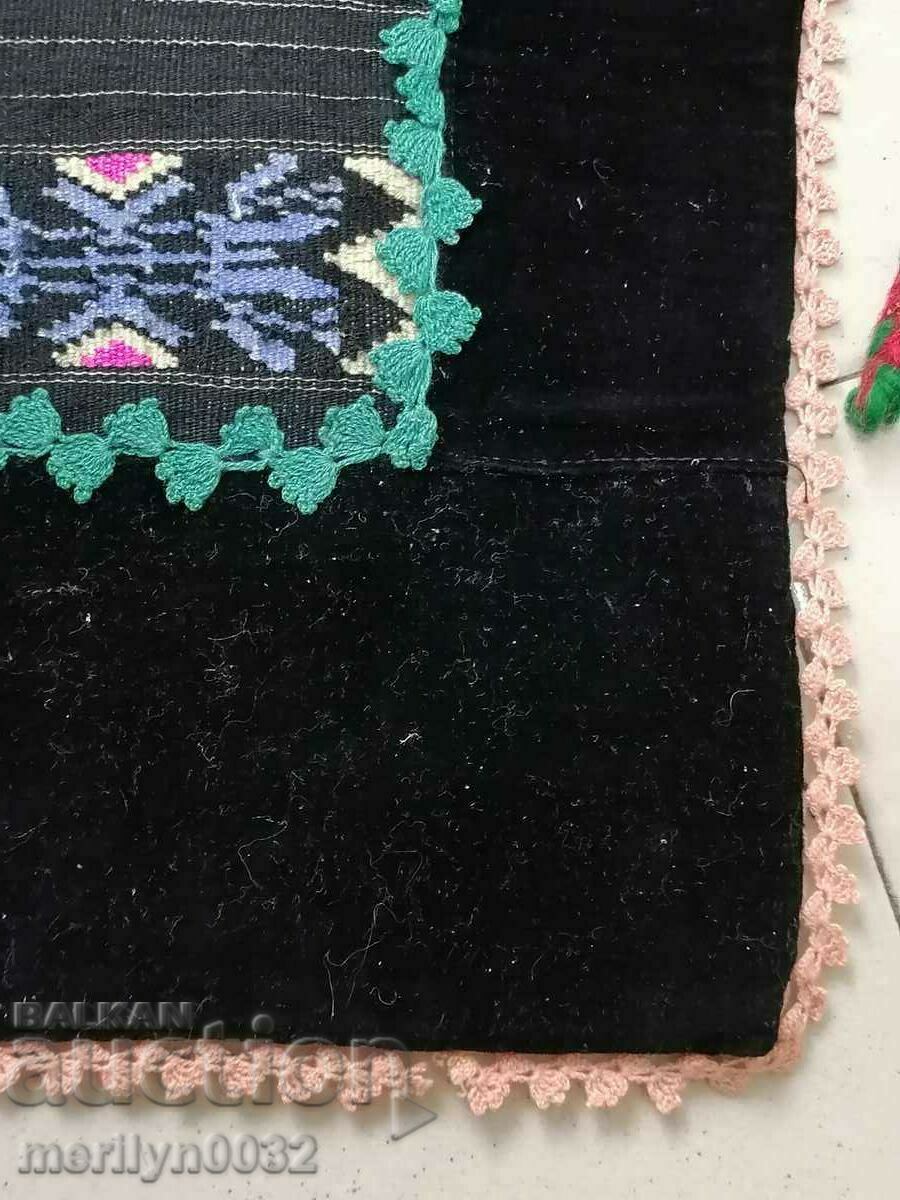 Old hand woven apron with embroidery, costume - 5 Old hand woven apron with embroidery, costume - 5