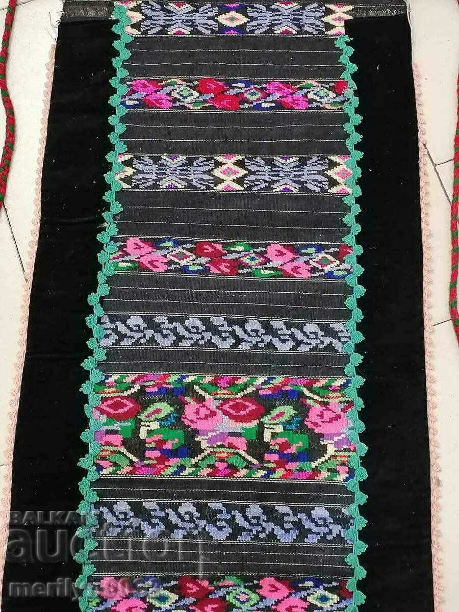 Old hand woven apron with embroidery, costume - 6 Old hand woven apron with embroidery, costume - 6