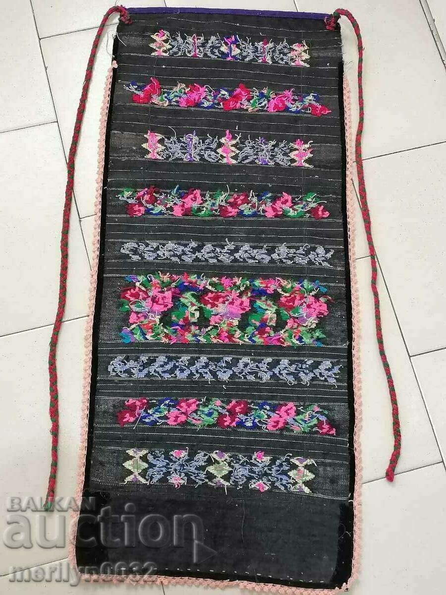 Old hand woven apron with embroidery, costume - 7 Old hand woven apron with embroidery, costume - 7
