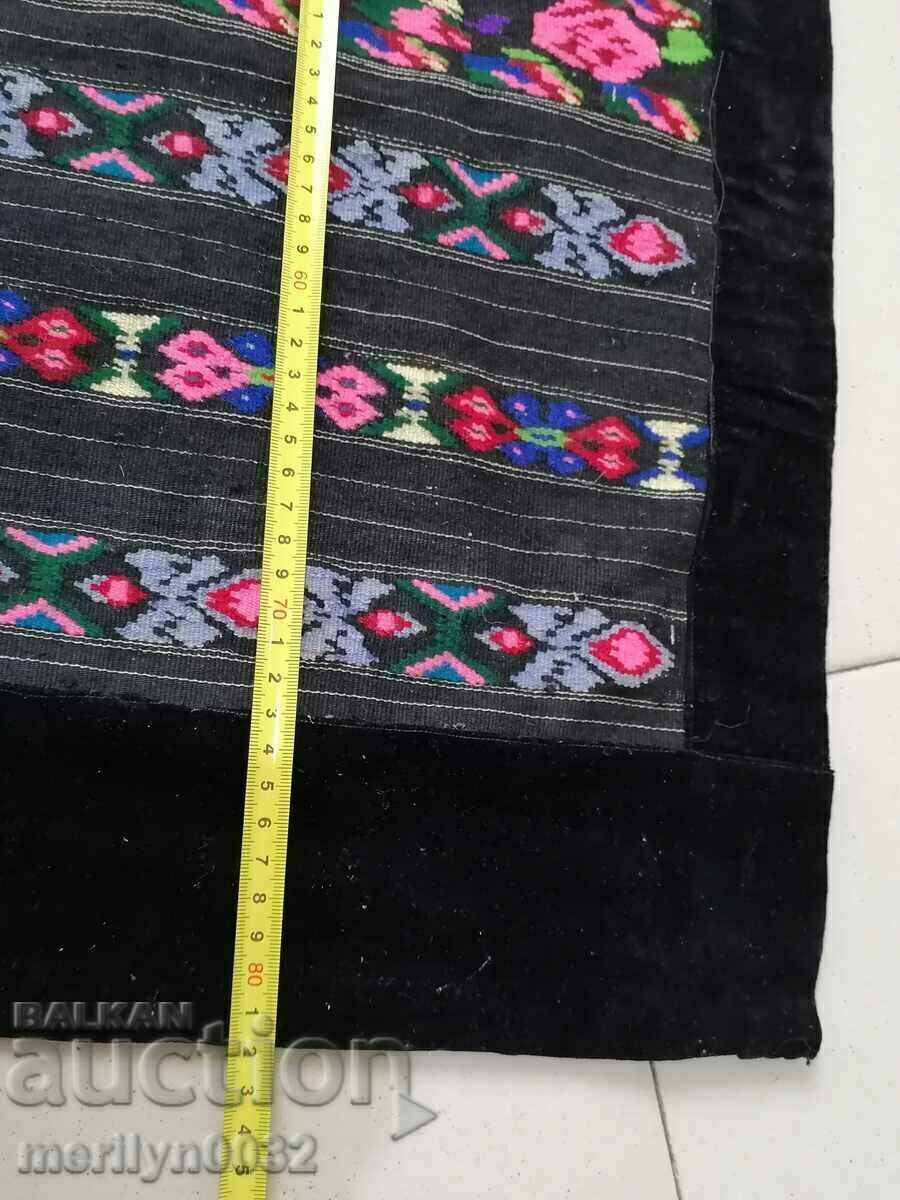 Auction Old hand woven apron with embroidery, costume Auction Old hand woven apron with embroidery, costume